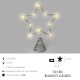 Guirnalda Adorno Luces Navidad Estrella Arbol Navidad Luz Blanco Calido 10 Leds. Uso Interno Protección IP20. 2 Baterias AA