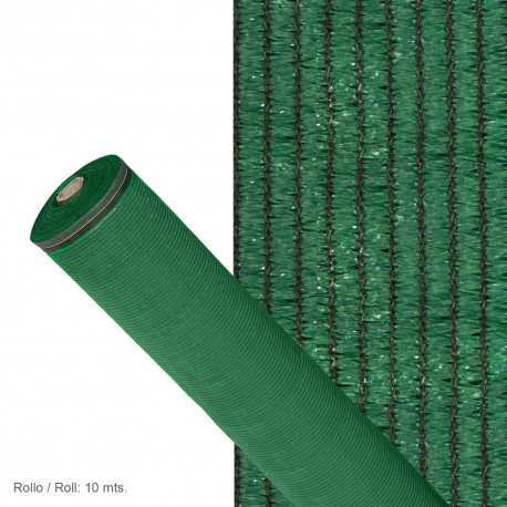 Malla Sombreo Rollo 1,5 x 10 metros, Reduce Radiación, Protección Jardín y Terraza, Regula Temperatura, Color Verde Claro