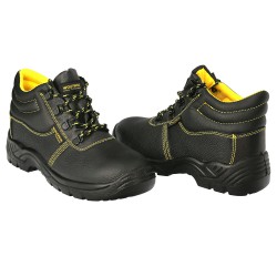 Botas Seguridad S3 Piel Negra Wolfpack Nº 46 Vestuario Laboral,calzado Seguridad, Botas Trabajo. (Par)