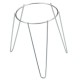 Soporte Maceta Pie Zincado 22 cms