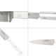 Cuchillo Husky Cocina 20 cm. Hoja Acero Inoxidable, Cuchillo Carne, Cuchillo Pescado, Cuchillo Chef, Mango Ergonomico Blanco