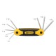 Juego Llaves Torx Plegable 8 Piezas Inviolable, Llave Torx Hexagonal, Llave Estrella, Llave Allen Estrella