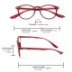 Gafas Lectura Connecticut Color Rojo Aumento +3,0 Patillas Para Colgar Del Cuello , Gafas De Vista, Gafas De Aumento
