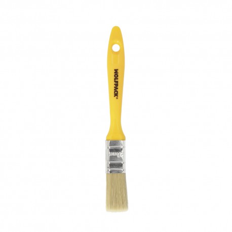 Paletina Profesional Cerda Blanca Ancho 20 mm. Cerdas Naturales Mango Plastico Ergonomico, Brocha Pintor, Pincel Pintura